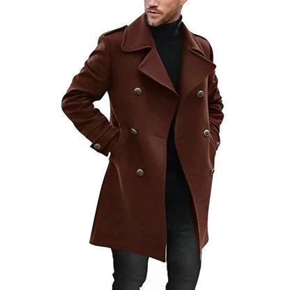 Manteau Imperméable Noir avec Poches et Capuche