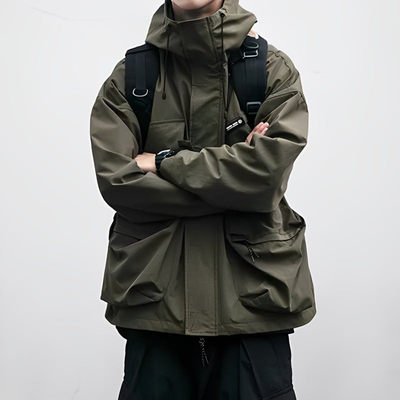 Blouson Homme Jaune Foncé Vêtement Outdoor