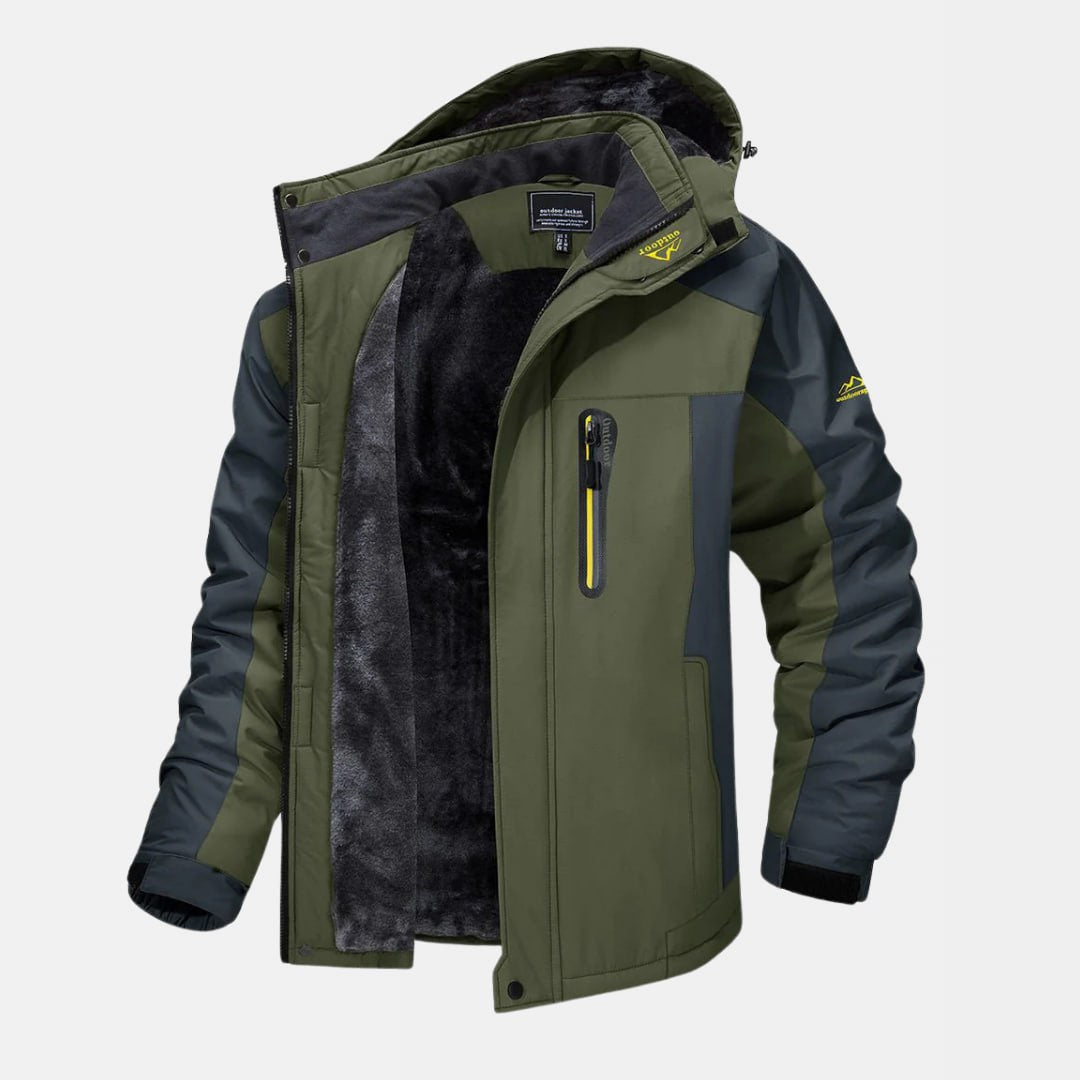 Veste imperméable homme capuche bleu marine