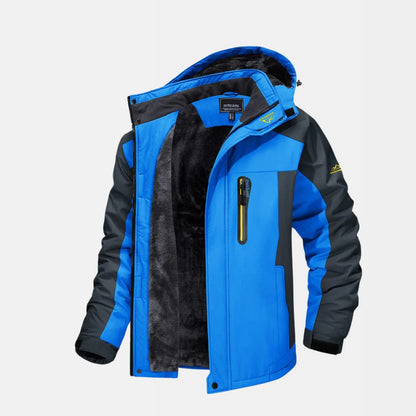 Veste imperméable homme capuche bleu marine