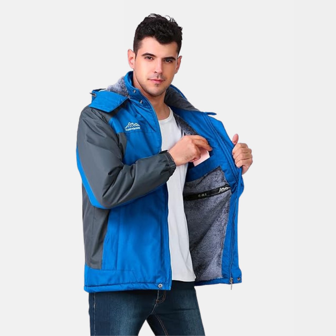 Veste imperméable homme capuche bleu marine - PanierRoyale