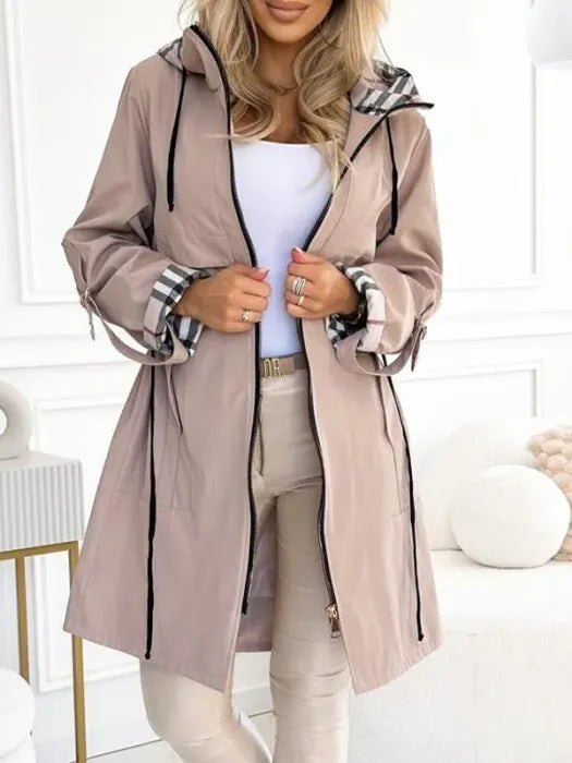 Manteau Imperméable Coupe-Vent Capuche Intégrée