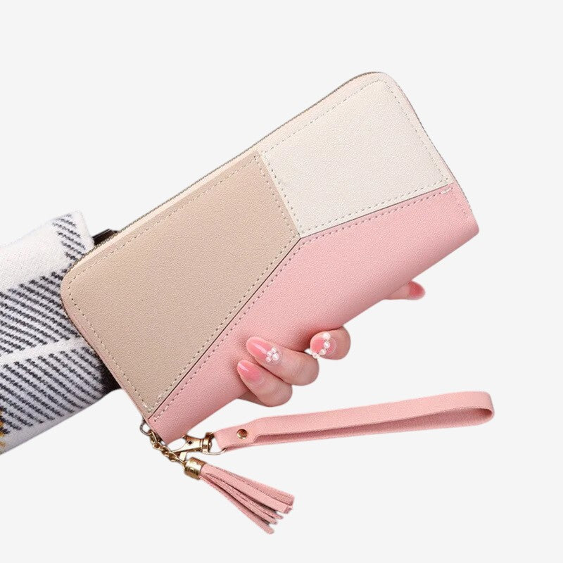 Portefeuille Femme Design à Fermeture Éclair Zippé