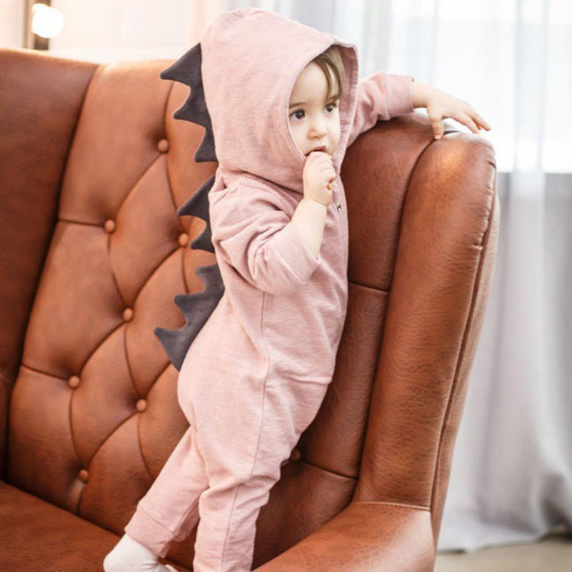 Costume Bébé Dinosaure Bleu Marine Amusant