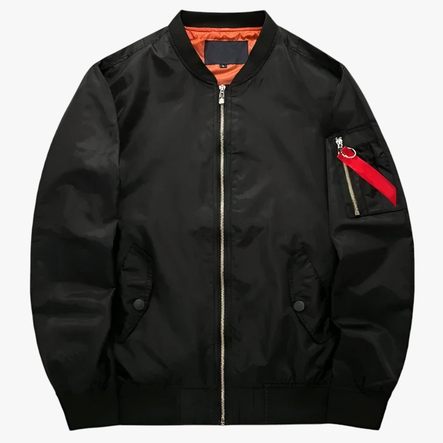 Blouson Homme Militaire Vert Kaki Contraste Intérieur