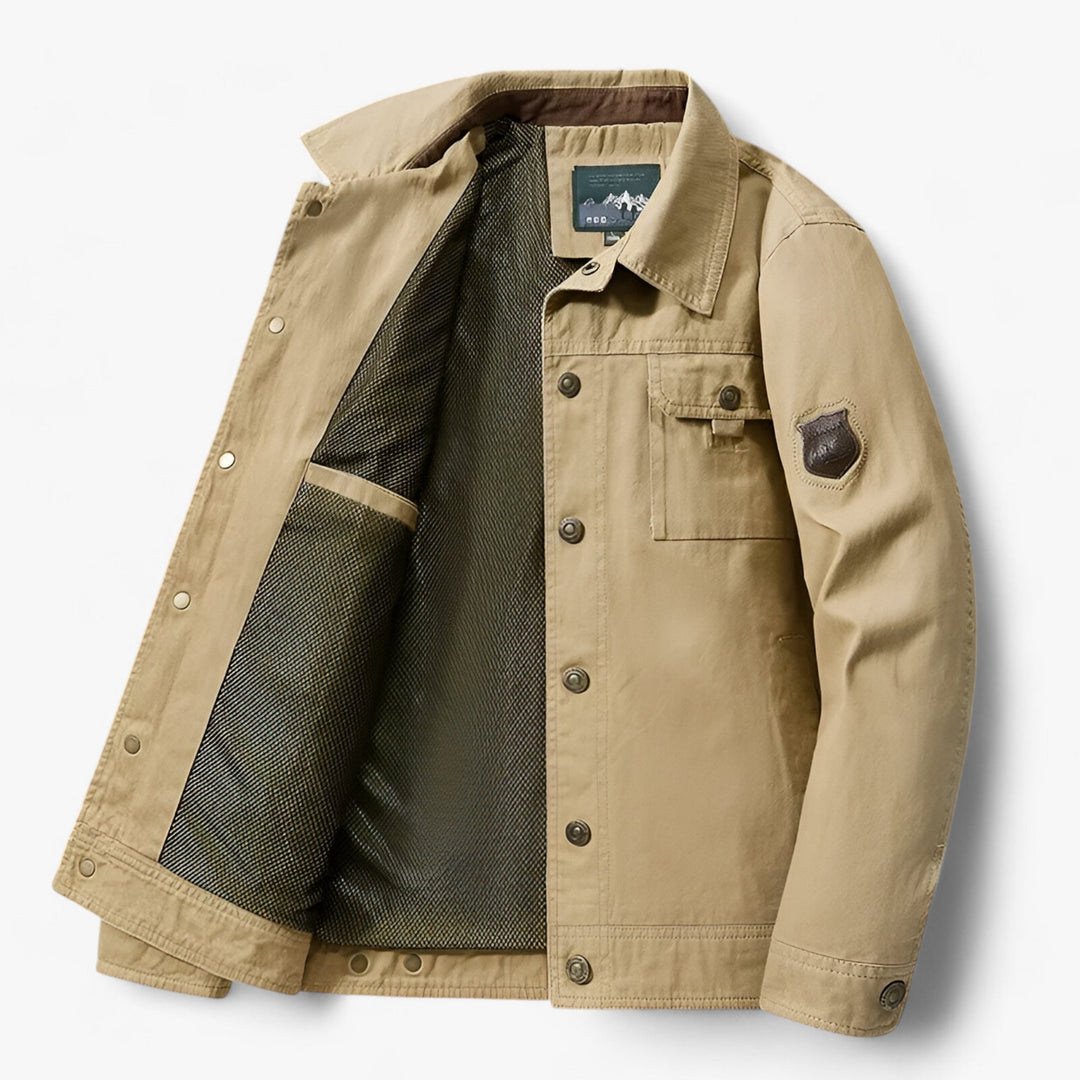 Veste Parka Militaire avec Multipoches et Capuchon