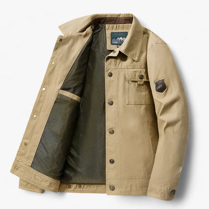 Veste Parka Militaire avec Multipoches et Capuchon