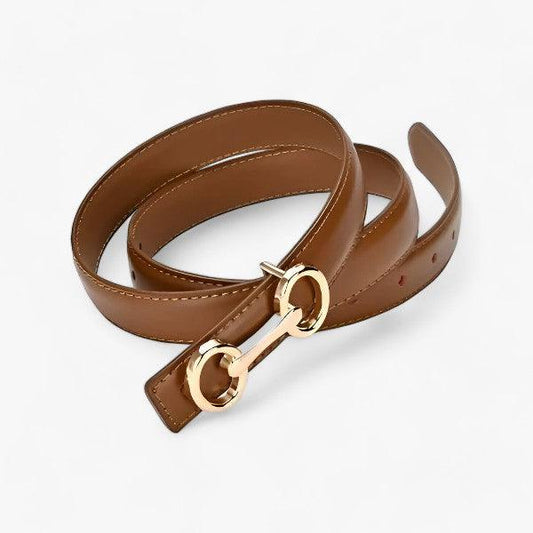 Ceinture Élégante en Cuir avec Boucle Moderne - PanierRoyale
