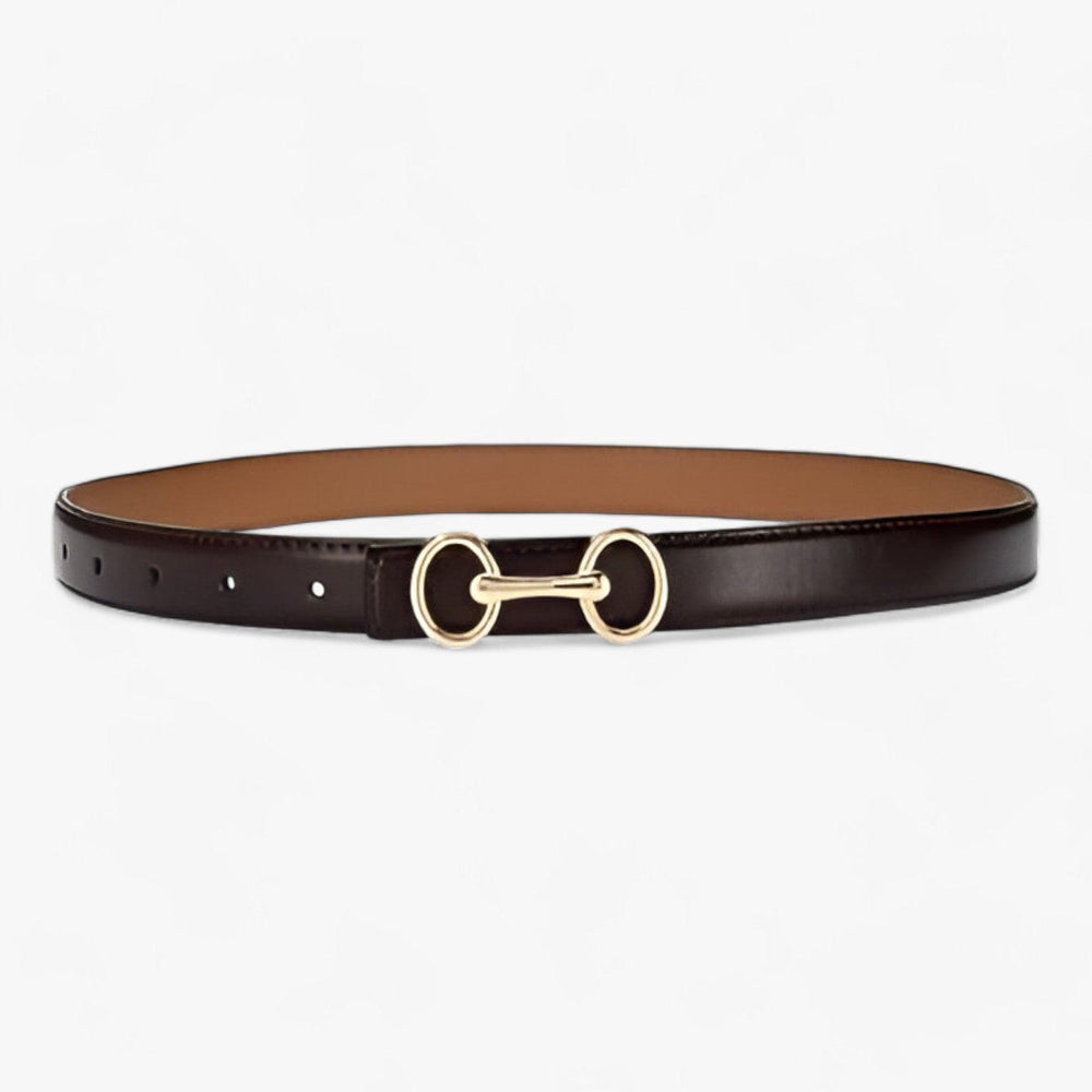 Ceinture Élégante en Cuir avec Boucle Moderne