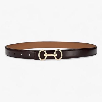 Ceinture Élégante en Cuir avec Boucle Moderne