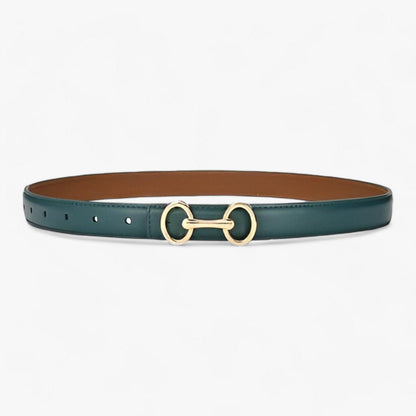 Ceinture Élégante en Cuir avec Boucle Moderne
