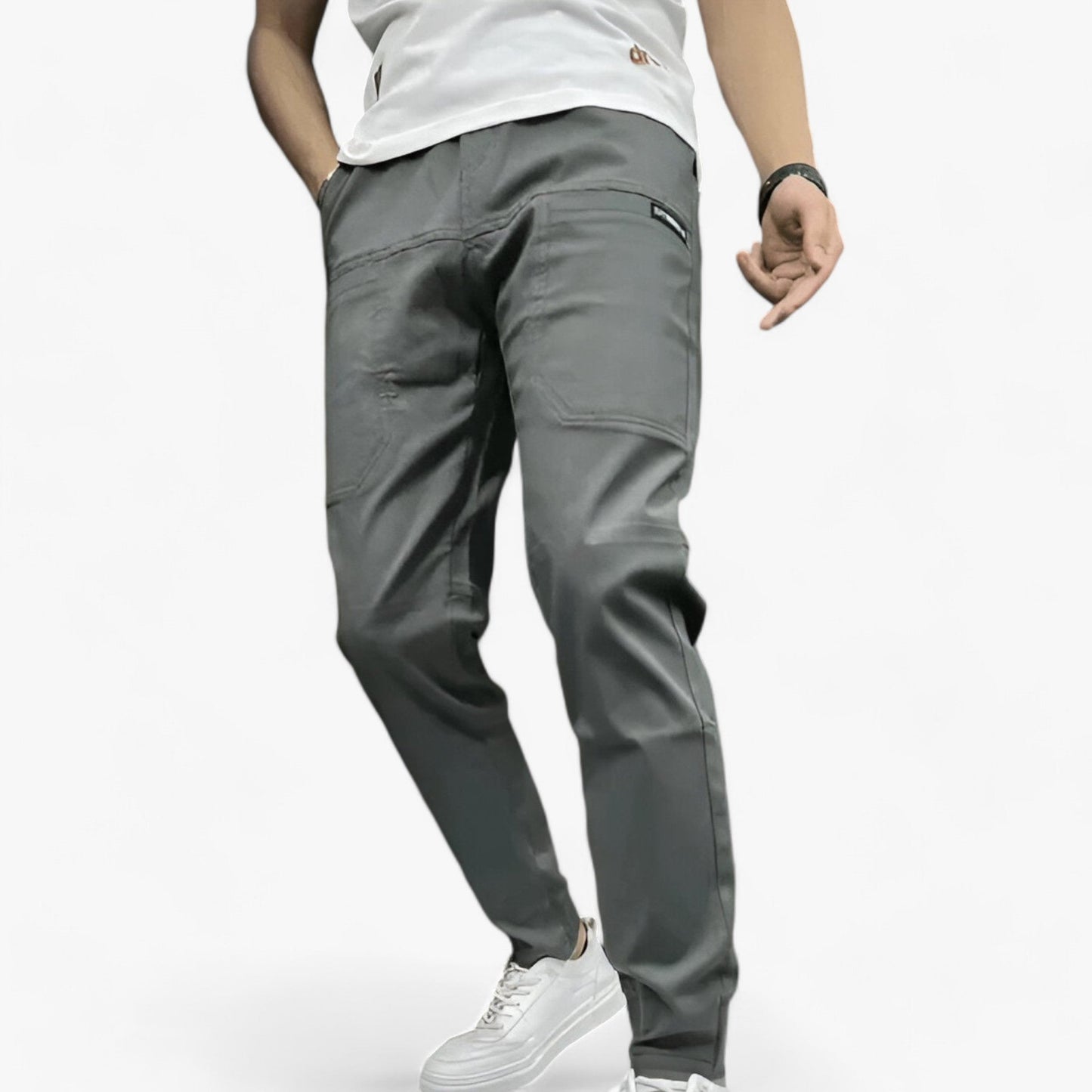 Pantalon Cargo Homme avec Poches Multi et Coupe Slim