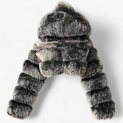 Manteau Parka Capuche Longues Manches Imperméable