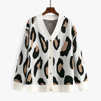 Cardigan Col V Femme Décontracté