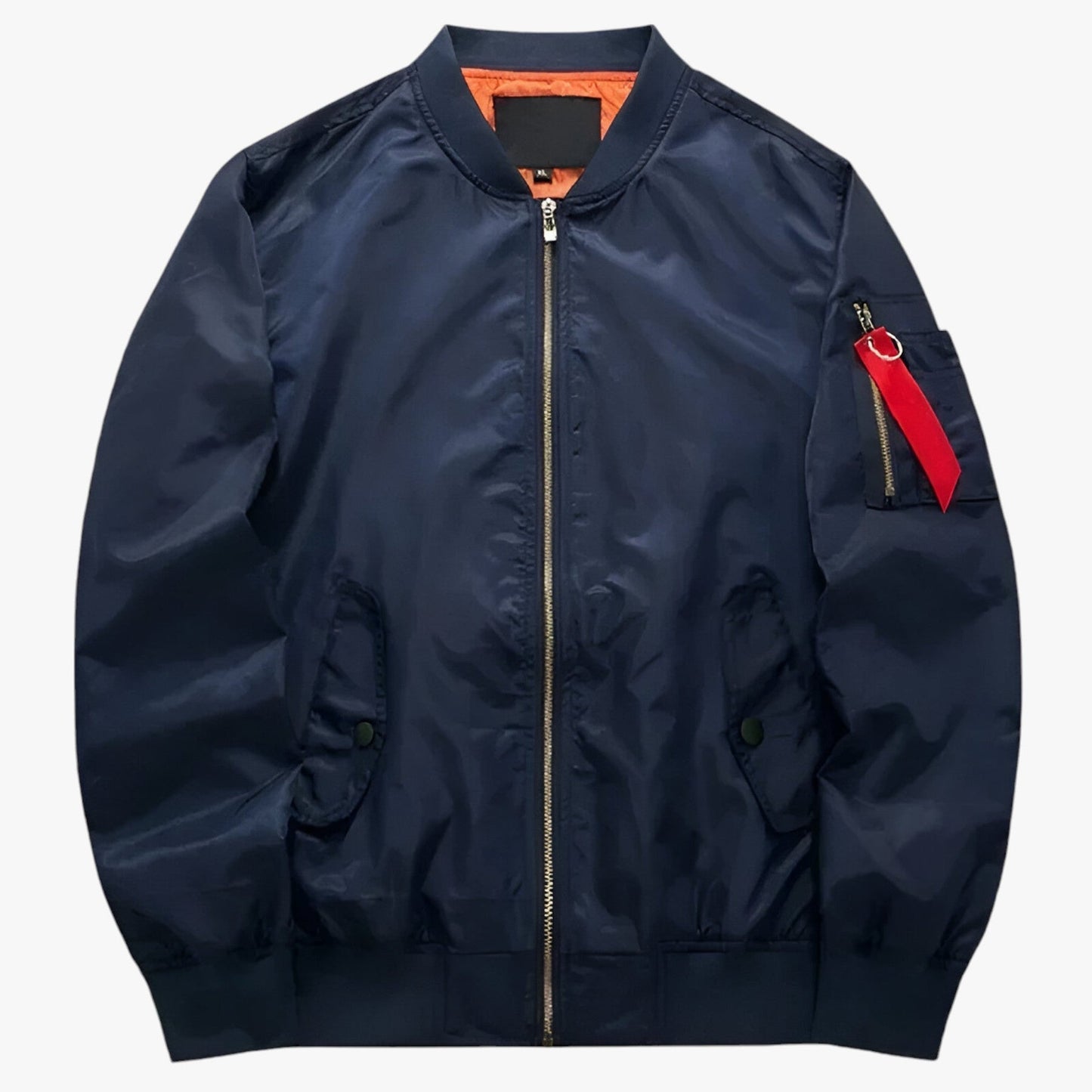 Blouson Homme Militaire Vert Kaki Contraste Intérieur
