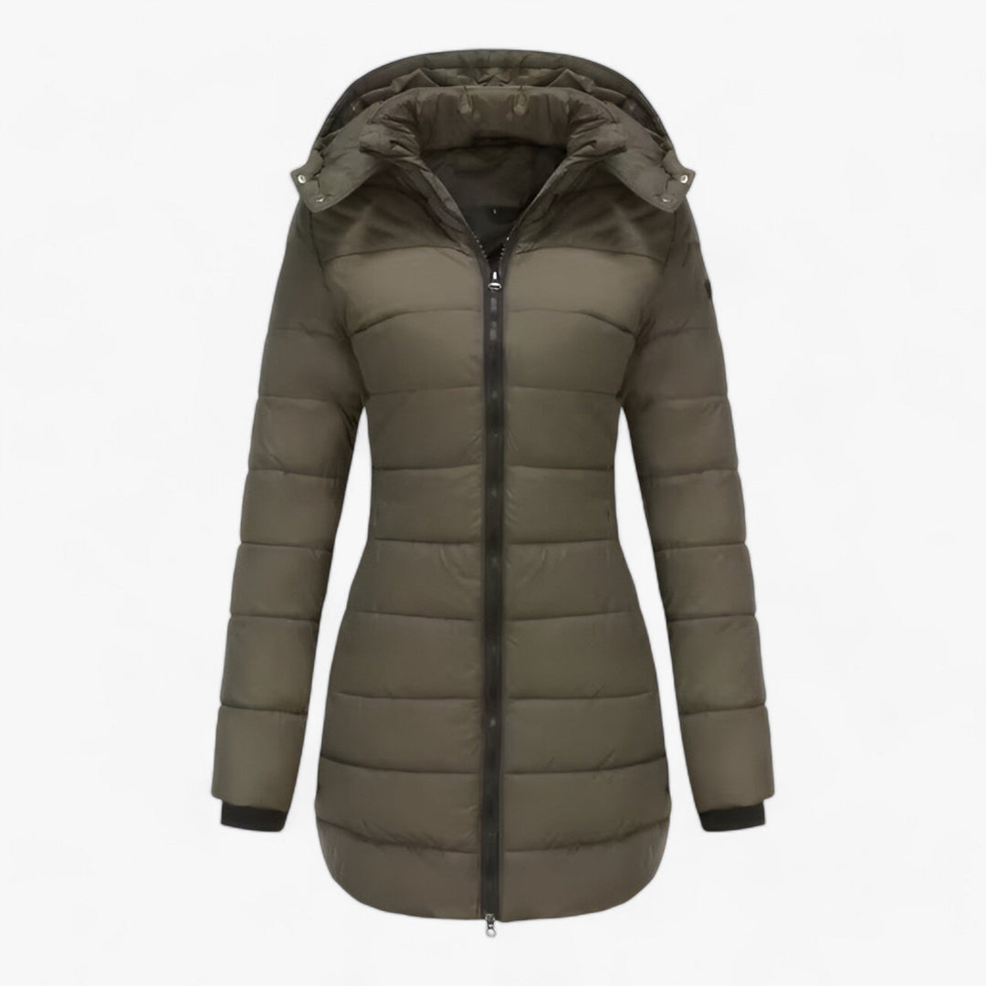 Doudoune Hiver Féminine avec Capuche et Isolation Thermique