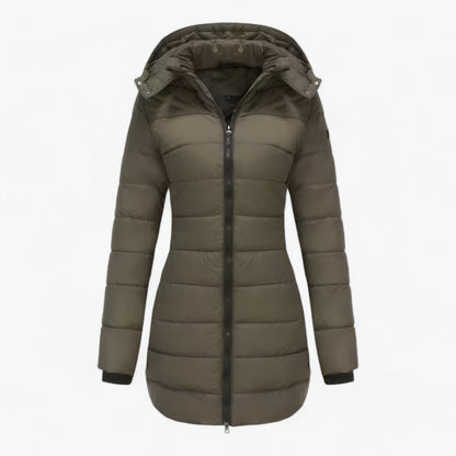 Doudoune Hiver Féminine avec Capuche et Isolation Thermique