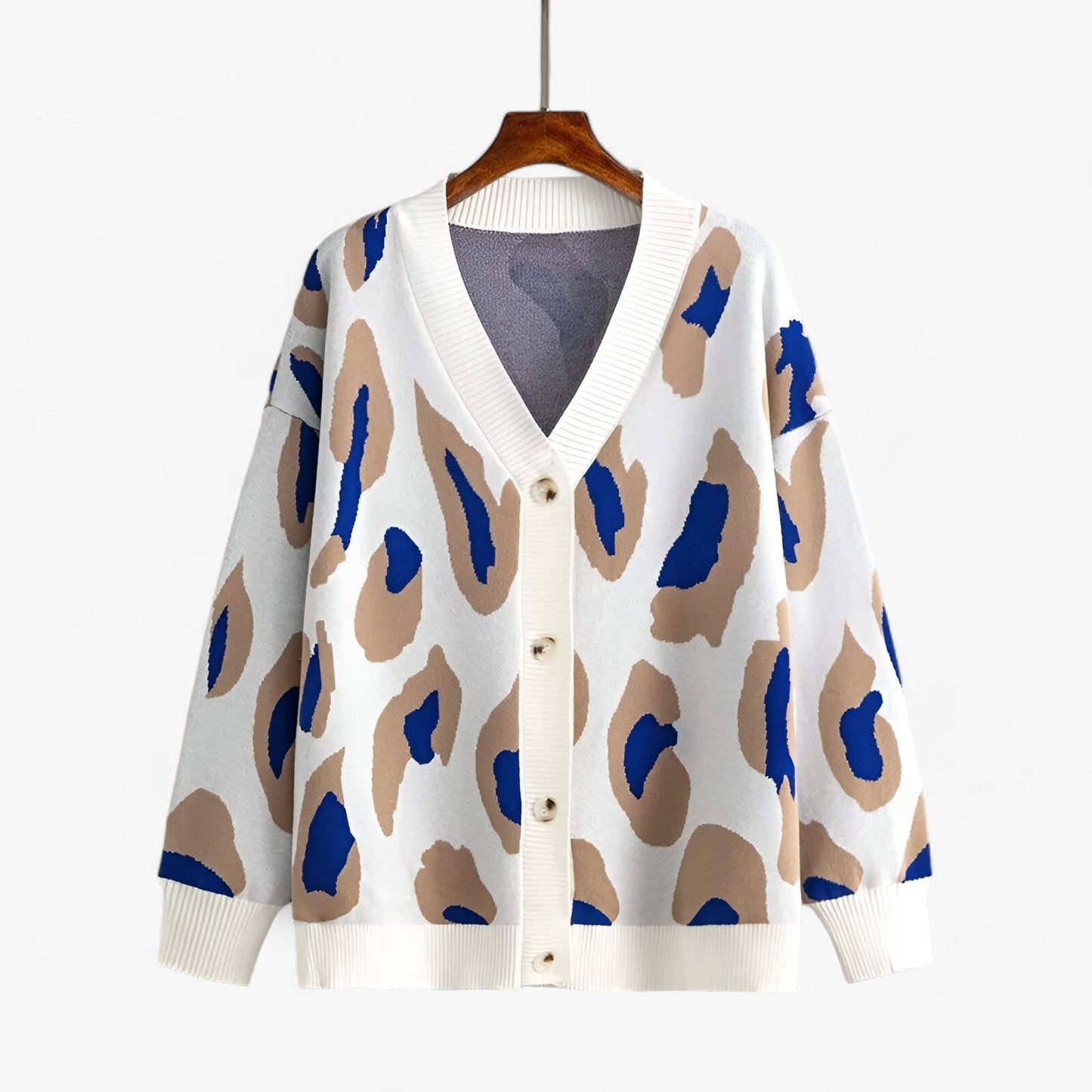 Cardigan Col V Femme Décontracté