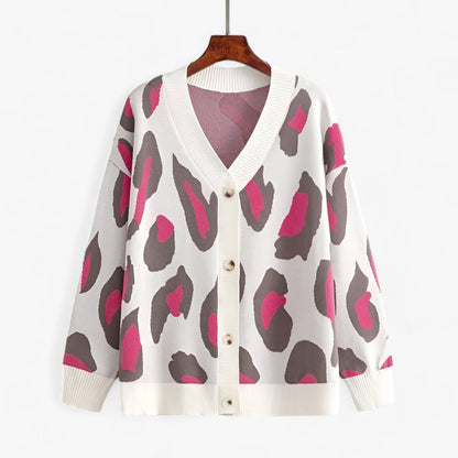 Cardigan Col V Femme Décontracté