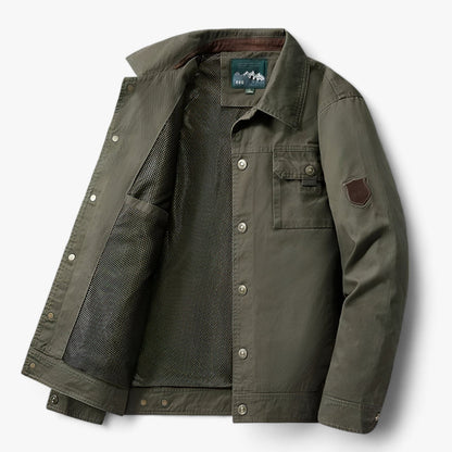 Veste Parka Militaire avec Multipoches et Capuchon