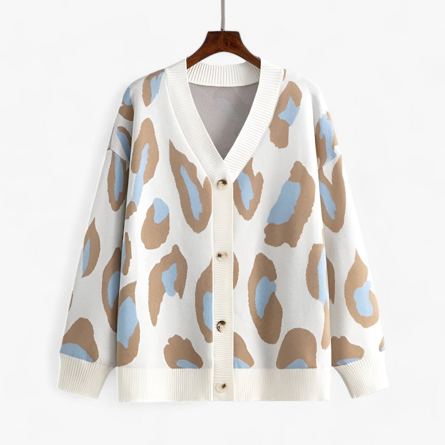 Cardigan Col V Femme Décontracté