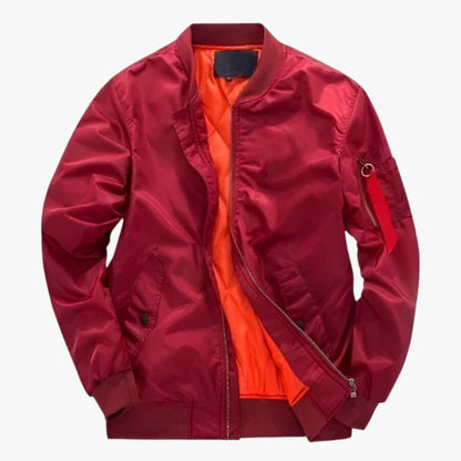 Blouson Homme Militaire Vert Kaki Contraste Intérieur