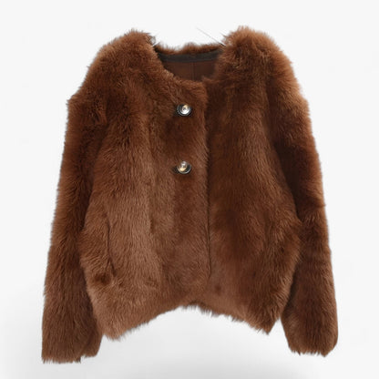 Veste Hiver Élégante à Manches Longues pour Femme