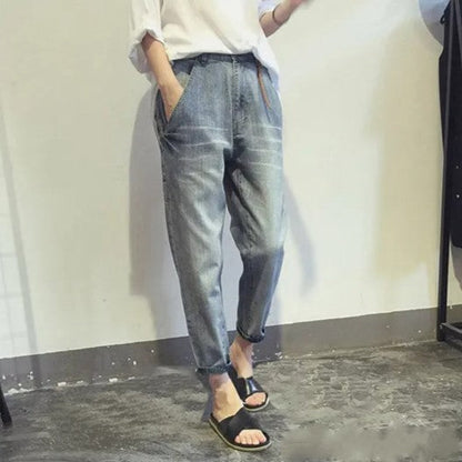Jean Élastique Grande Taille Féminin Chic