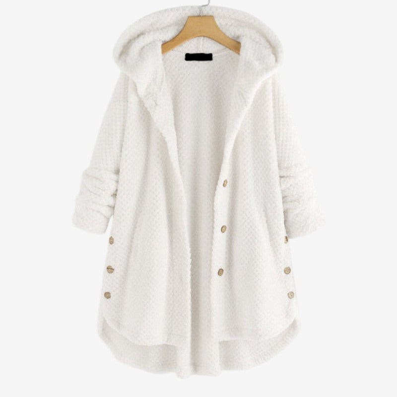 Veste Femme Hiver Chaude avec Capuche et Poches