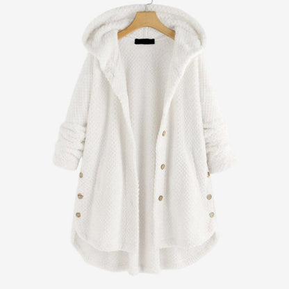 Veste Femme Hiver Chaude avec Capuche et Poches