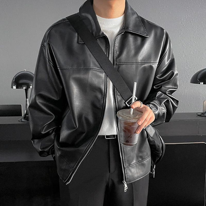 Veste Homme Hiver avec Col Montant et Fermeture Éclair - PanierRoyale
