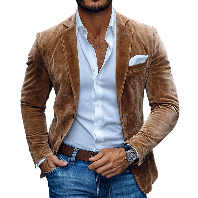 Veste en cuir doux homme élégante et confortable