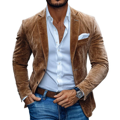 Veste en cuir doux homme élégante et confortable