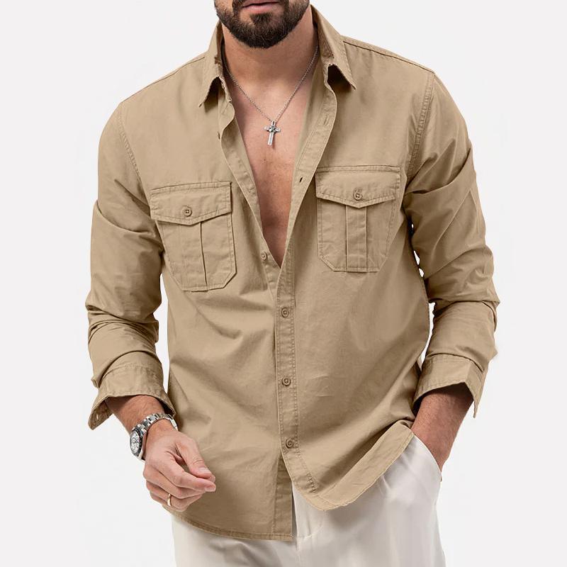 Chemise Homme Décontractée Style Militaire
