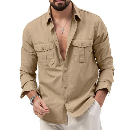 Chemise Homme Décontractée Style Militaire - PanierRoyale