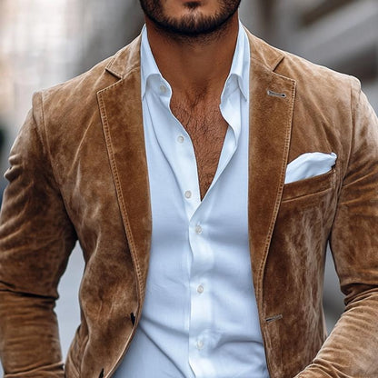 Veste en cuir doux homme élégante et confortable