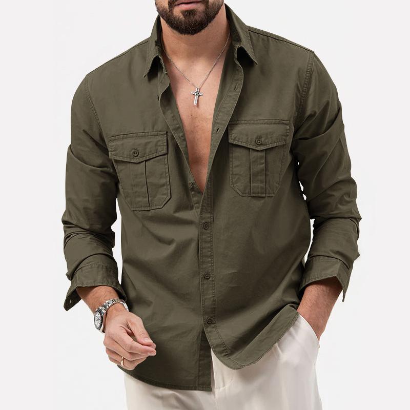 Chemise Homme Militaire Casual
