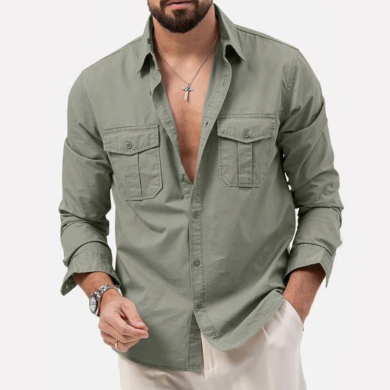 Chemise Homme Militaire Casual