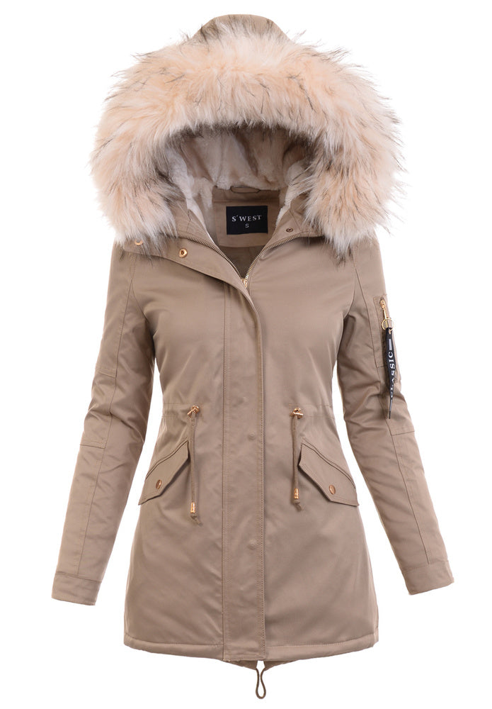 Veste Féminine Chic Taille Étroite avec Poches - PanierRoyale