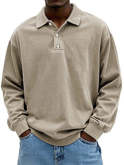 Sweat à manches longues Polo Homme décontracté