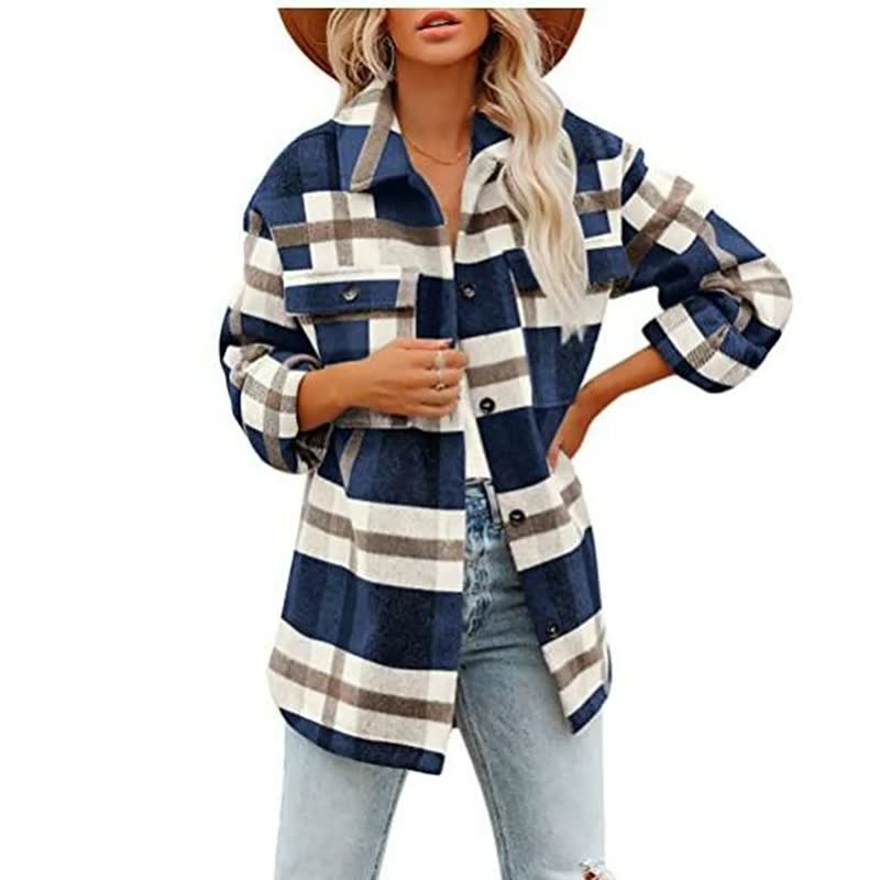 Veste Femme Hiver Laine Manches Longues Élégante