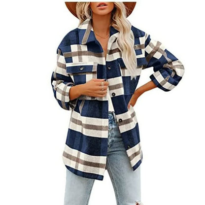 Veste Femme Hiver Laine Manches Longues Élégante