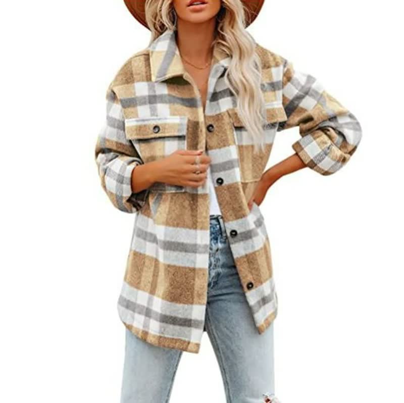 Veste Flanelle Grande Taille Confortable - PanierRoyale