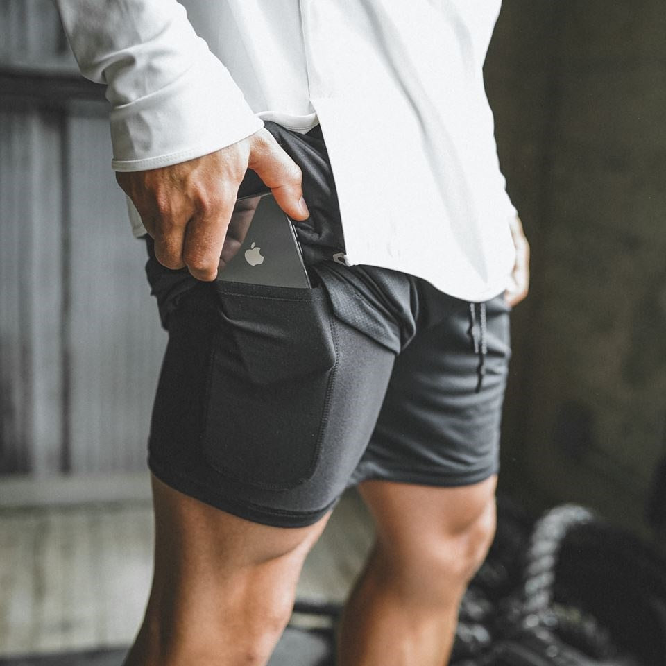 Shorts homme multidirectionnel sportif