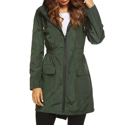 Manteau Femme Hiver À Capuche et Fermeture Éclair