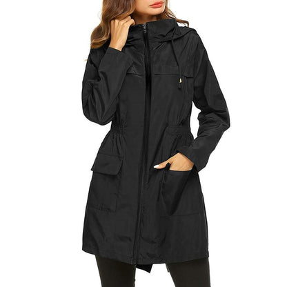 Manteau Femme Hiver À Capuche et Fermeture Éclair