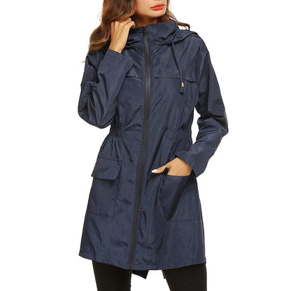 Manteau Femme Hiver À Capuche et Fermeture Éclair