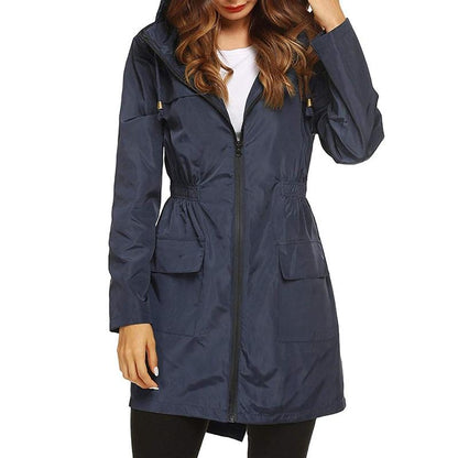 Manteau Femme Hiver À Capuche et Fermeture Éclair - BerlinGlamour