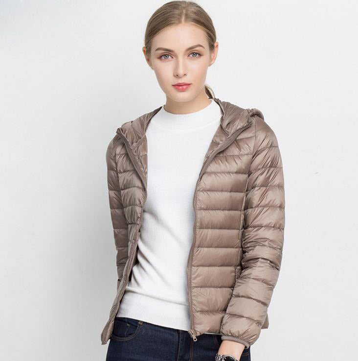 Veste Femme Hiver Légère et Chaude avec Capuche