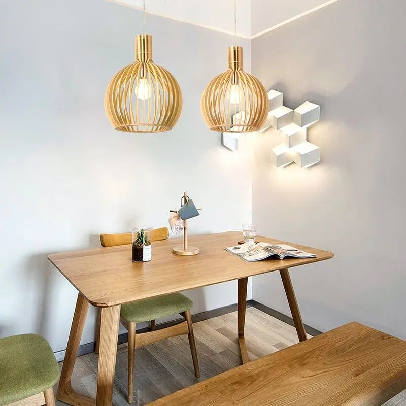SophieShine | Handgefertigte Pendelleuchte aus Holz Zendoo.de